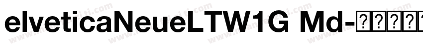 elveticaNeueLTW1G Md字体转换